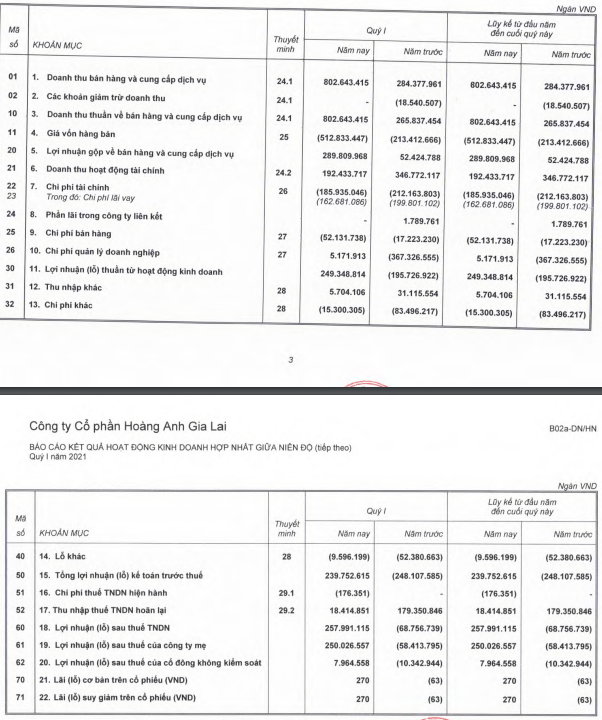 HAGL (HAG) báo lãi 250 tỷ đồng, cao nhất 9 quý, con gái bầu Đức đăng ký mua một triệu cổ phiếu HAG - Ảnh 1.