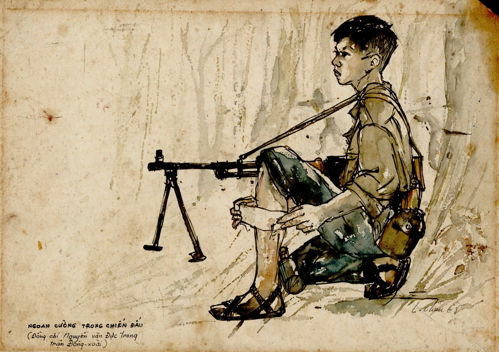 70 bức ký họa tái hiện chân thực và xúc động về kháng chiến miền Nam - Ảnh 3.