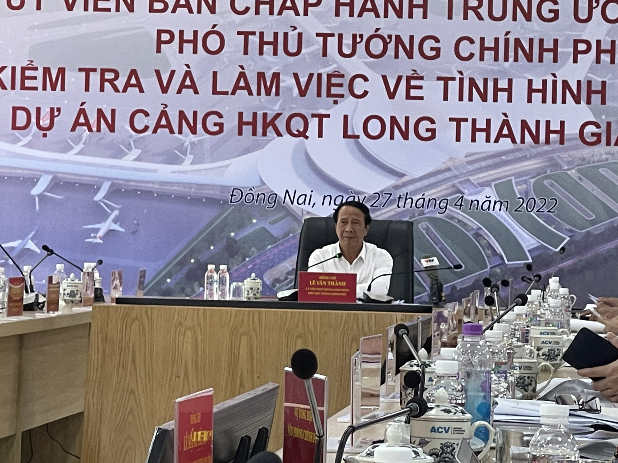Phó thủ tướng Lê Văn Thành: Các đơn vị làm việc trên đại công trường sân bay Long Thành phải giám sát chéo lẫn nhau - Ảnh 1.