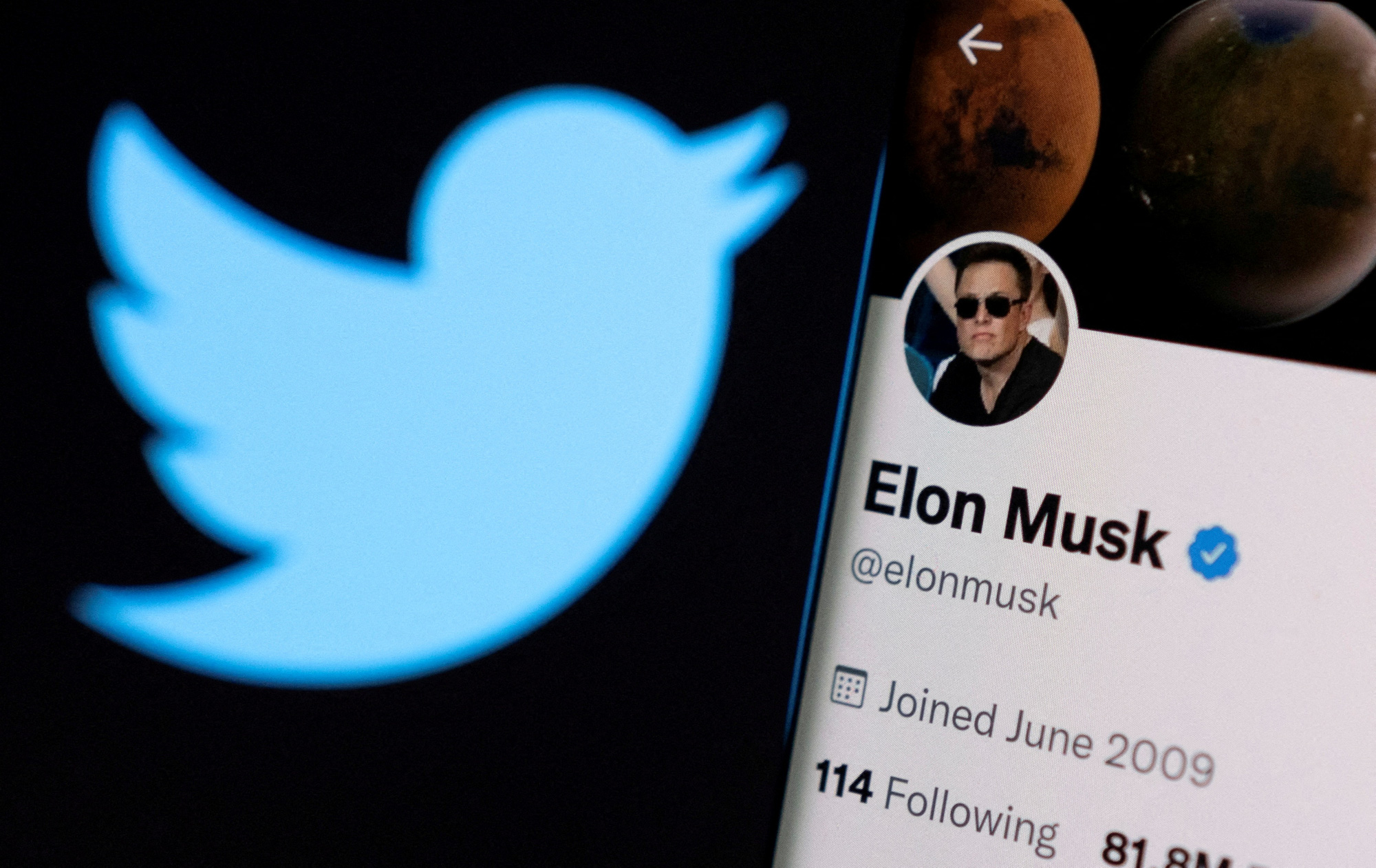 Musk wants to reform Twitter as a 'digital city square'  with less restrictions on what users can say.  Photo: @AFP.