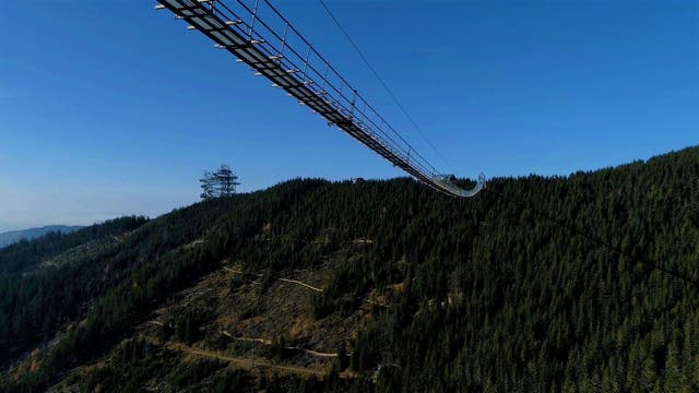 Visitors eagerly await the opening of the world's longest suspension bridge - Photo 2.