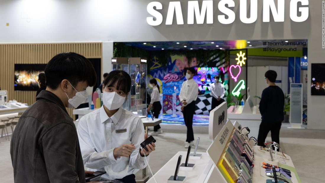 Samsung's quarterly operating profit increased by 50%: The company's highest since 2018. Photo: @AFP.