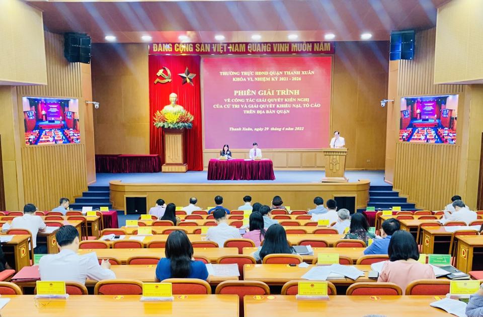Quận Thanh Xuân: Giám sát trọng tâm, trọng điểm kết quả giải quyết khiếu nại tố cáo - Ảnh 1.