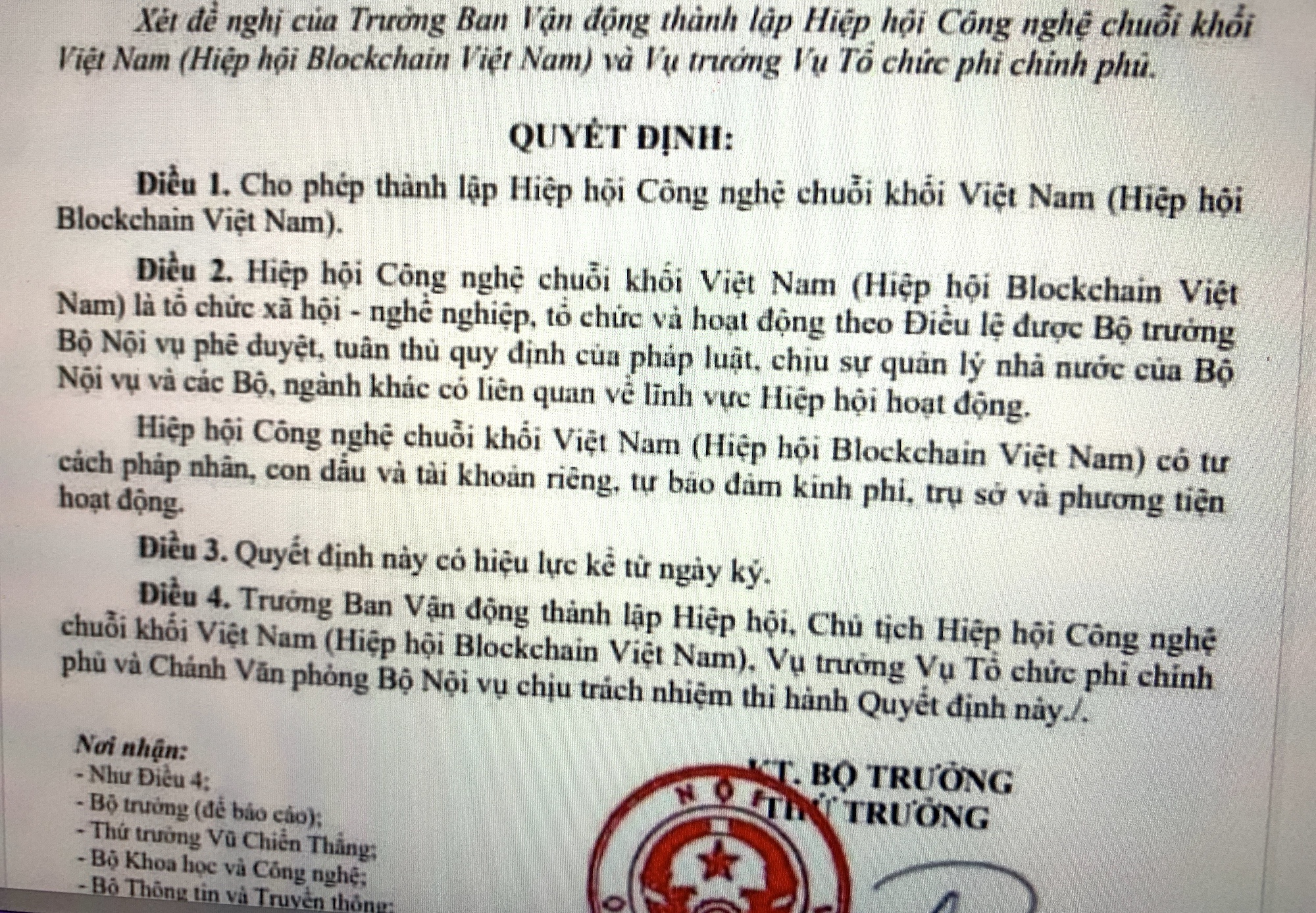 Việt Nam sắp có Hiệp hội Blockchain - Ảnh 1.