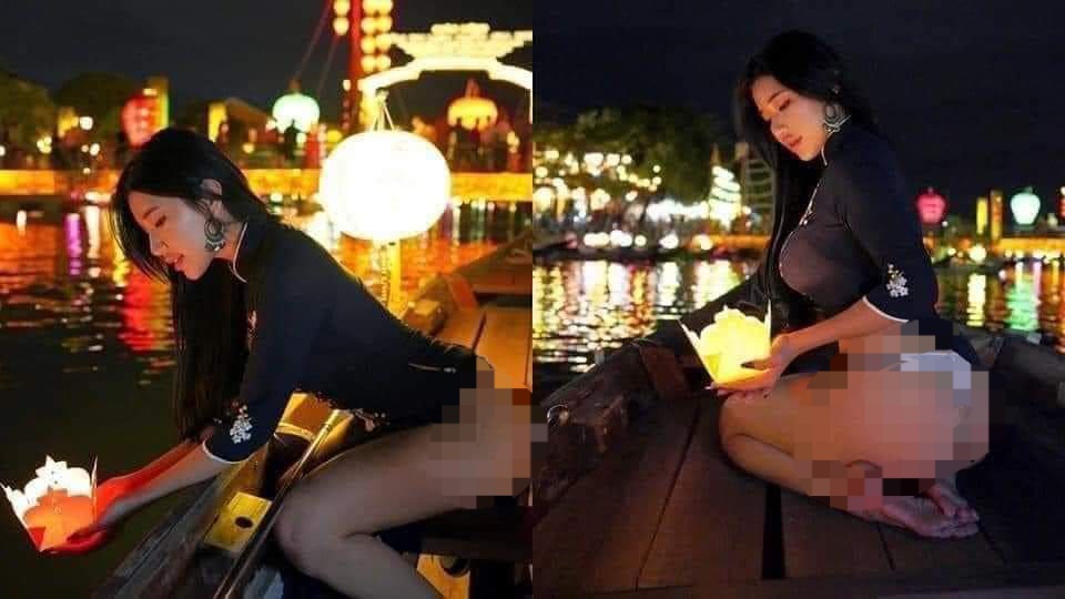 Quảng Nam: Tìm nữ du khách nước ngoài mặc đồ phản cảm dạo thuyền trên sông Hoài - Ảnh 2.