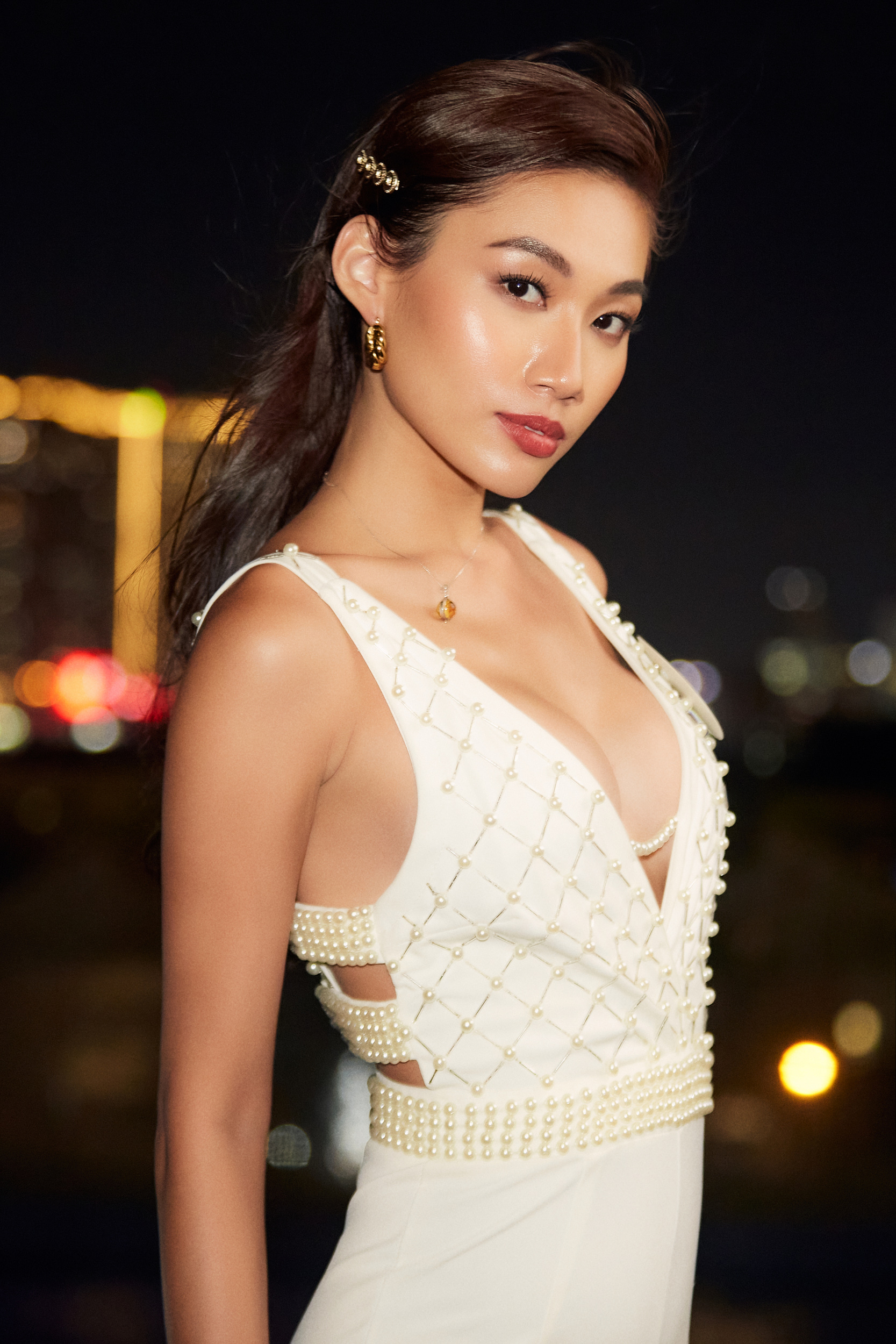 &quot;Hoa khôi Ngoại Thương 90kg&quot;, nữ BTV lọt Top 70 Hoa hậu Hoàn vũ Việt Nam 2022 gây chú ý - Ảnh 8.
