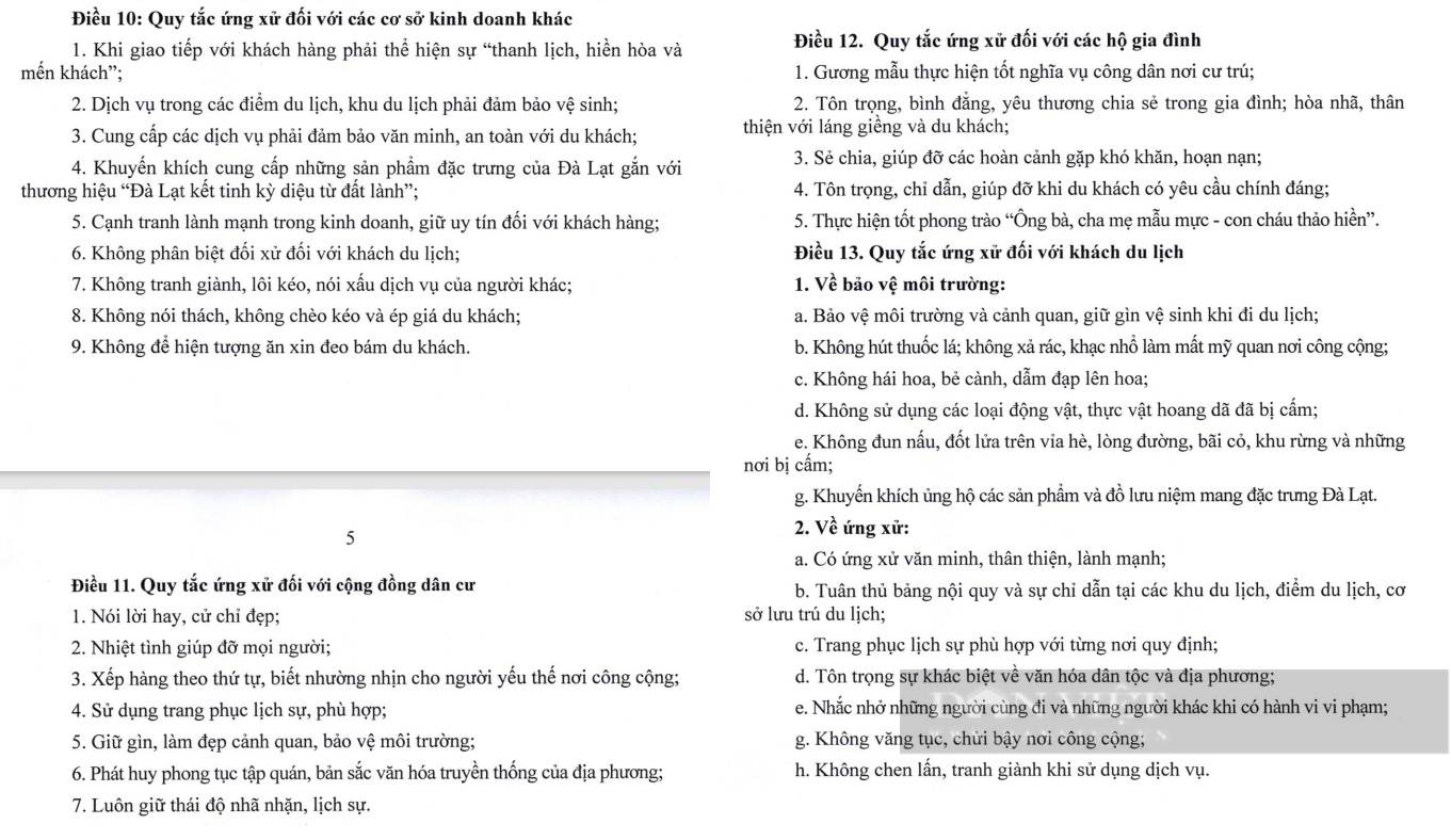 Để trở thành “thành phố đáng sống”, người Đà Lạt và du khách nên thuộc lòng 10 quy tắc ứng xử này - Ảnh 1.