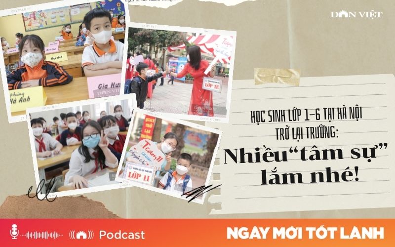 Học sinh lớp 1-6 tại Hà Nội trở lại trường:  Nhiều “tâm sự” lắm nhé!  - Ảnh 1.