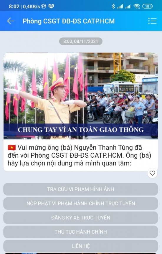 Người dân đã có thể nhắn tin, đặt hẹn, nộp phạt trực tuyến qua Zalo của CSGT nhanh chóng, dễ dàng - Ảnh 2.