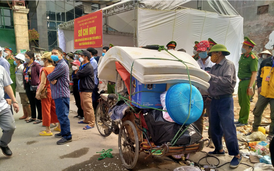 Hoàng  Mai hoàn  thành cưỡng chế thu hồi đất GPMB  đường vành đai 2.5 