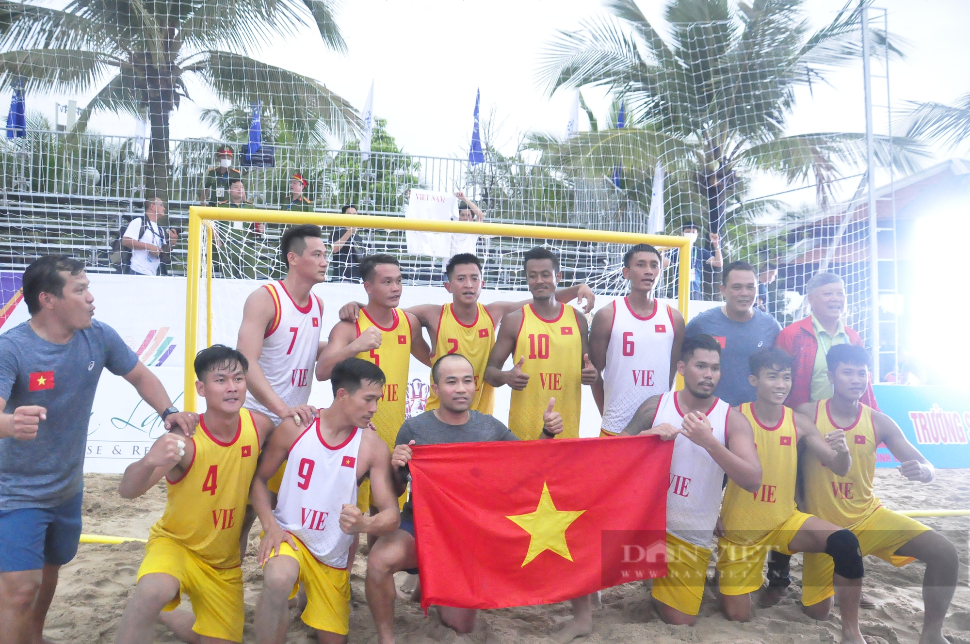 5 trận toàn thắng, bóng ném bãi biển Việt Nam giành huy chương Vàng sớm một lượt đấu - Ảnh 7.