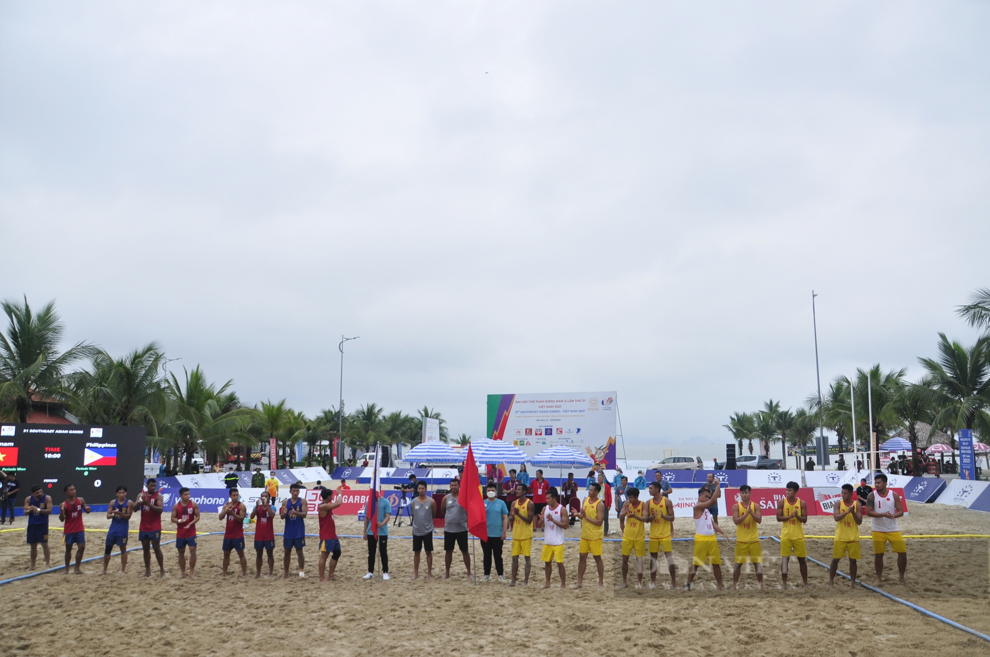 5 trận toàn thắng, bóng ném bãi biển Việt Nam giành huy chương Vàng sớm một lượt đấu - Ảnh 1.