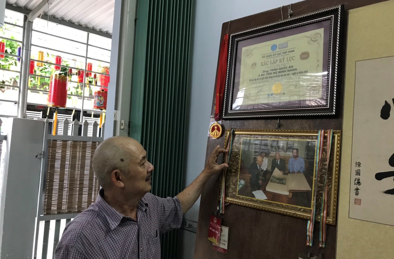 Khánh Hòa: Người đạt 5 kỷ lục Việt Nam và niềm đam mê lồng đèn - Ảnh 1.