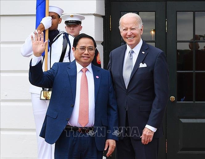 Thủ tướng Phạm Minh Chính dự chiêu đãi của Tổng thống Hoa Kỳ Joe Biden - Ảnh 1.