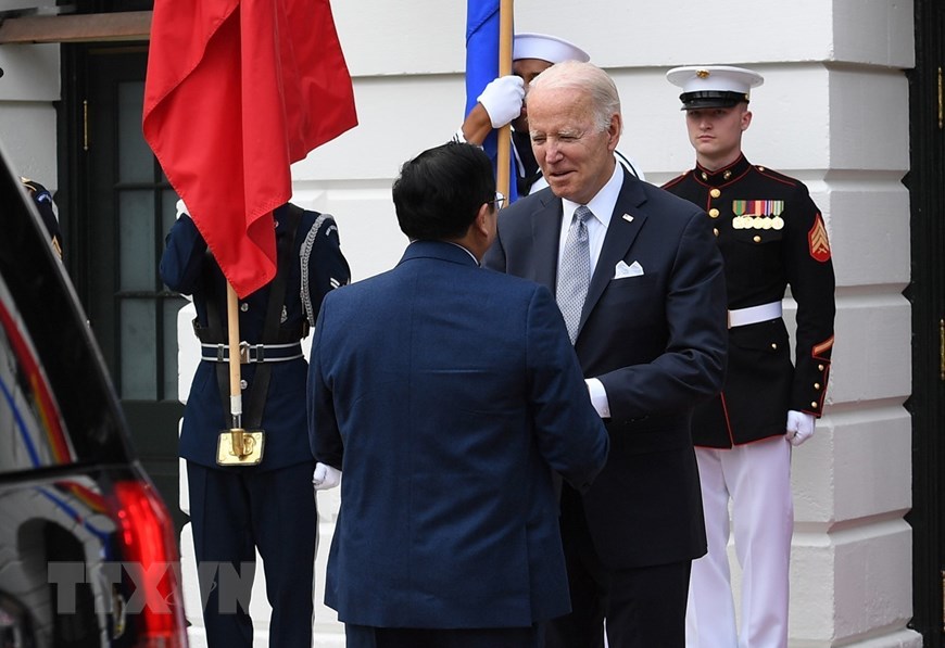 Thủ tướng Phạm Minh Chính dự chiêu đãi của Tổng thống Hoa Kỳ Joe Biden - Ảnh 4.