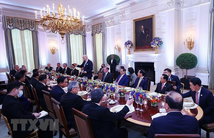 Thủ tướng Phạm Minh Chính dự chiêu đãi của Tổng thống Hoa Kỳ Joe Biden - Ảnh 6.