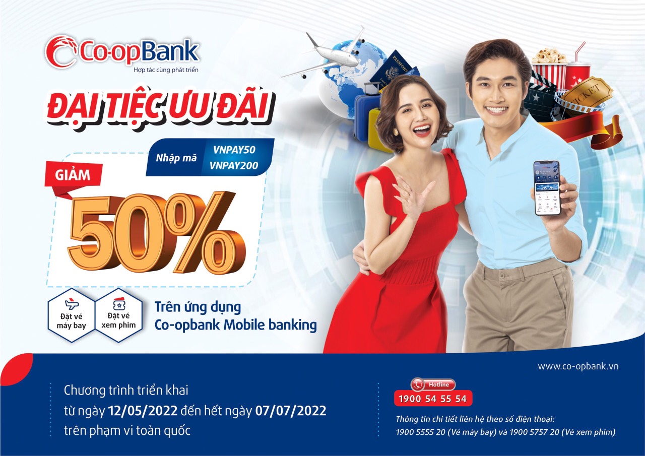 Đại tiệc ưu đãi cùng Co-opBank Mobile Banking - Ảnh 1.