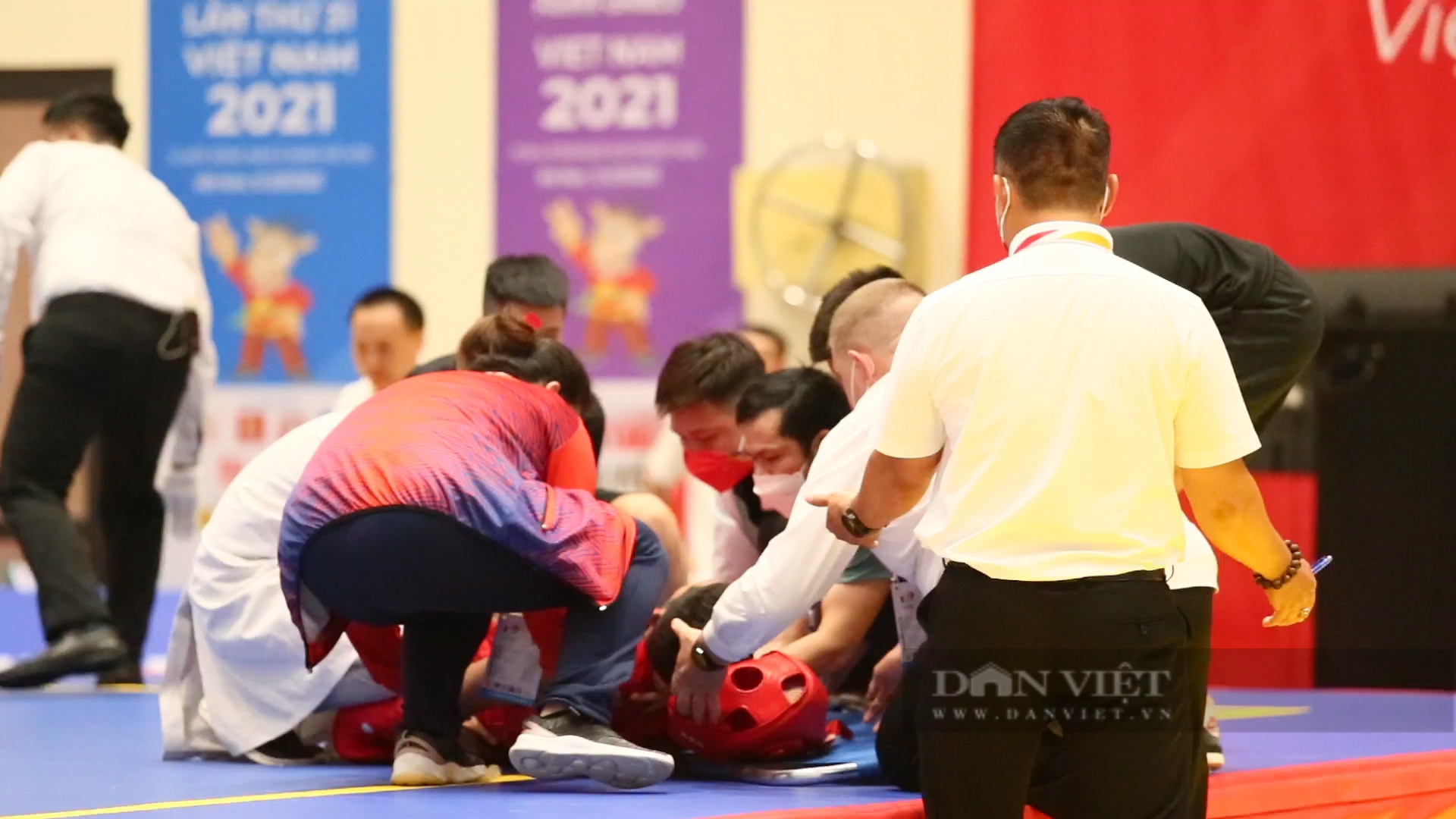 The Cambodian martial artist Wushu lost consciousness after a 