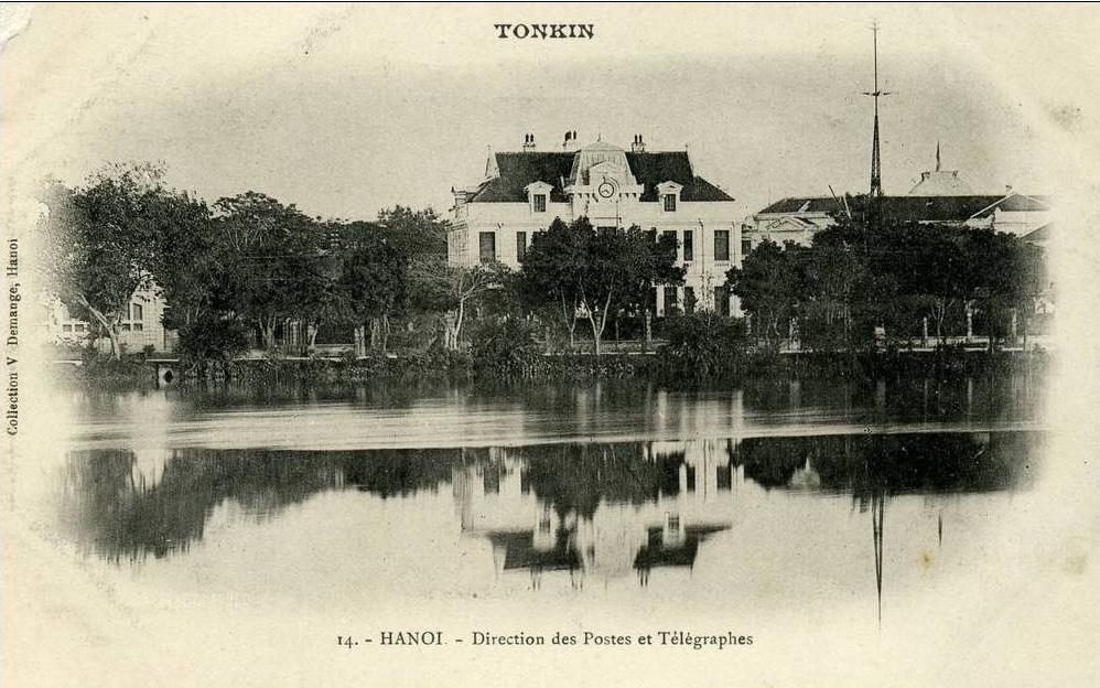 Very strange photo of Hanoi Post Office more than a hundred years ago