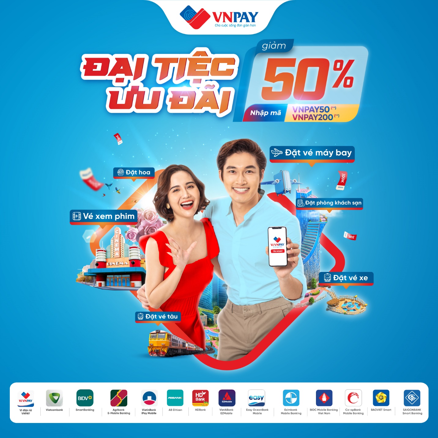 Đặt vé tàu, xe trên ứng dụng ngân hàng đang giảm 50% khiến nhiều người háo hức - Ảnh 2.