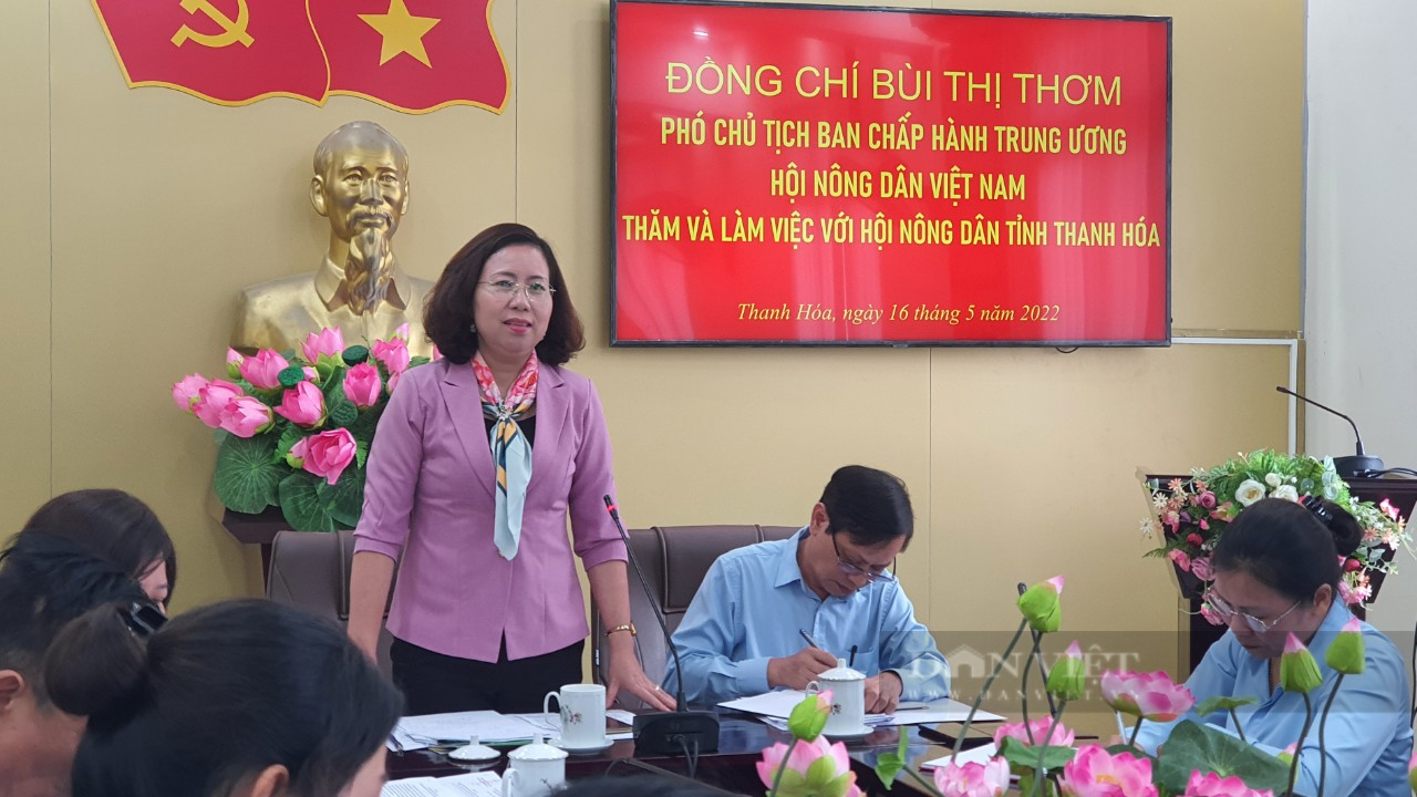 Phó Chủ tịch Hội Nông dân Việt Nam Bùi Thị Thơm kiểm tra công tác Hội và phong trào nông dân tại Thanh Hóa- Ảnh 3.