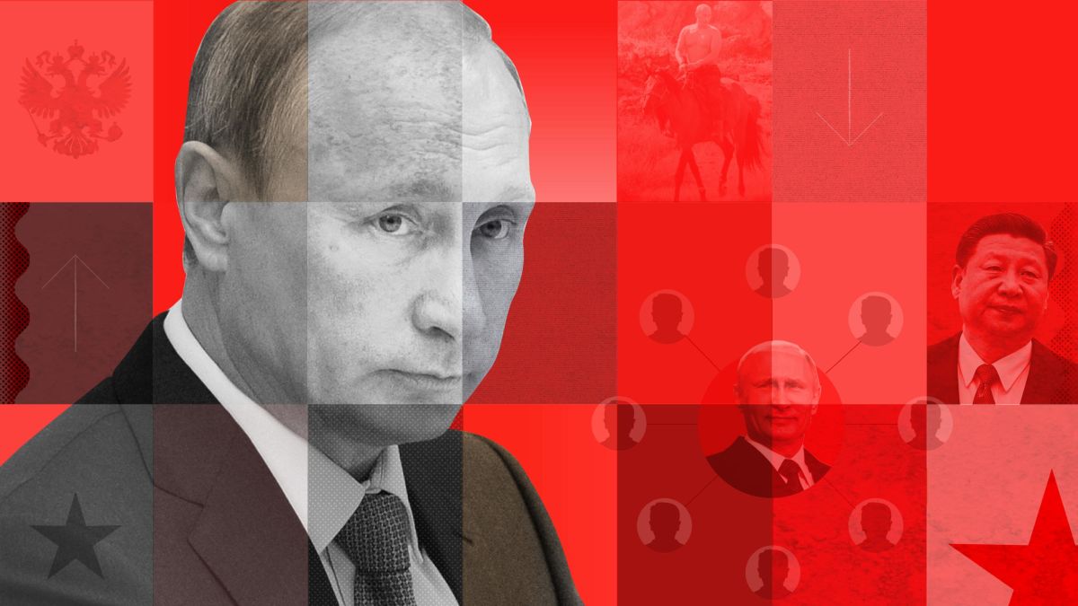 Tổng thống Nga Vladimir Putin đã vẽ nền kinh tế Nga dưới ánh sáng tâng bốc. Ảnh: @AFP.