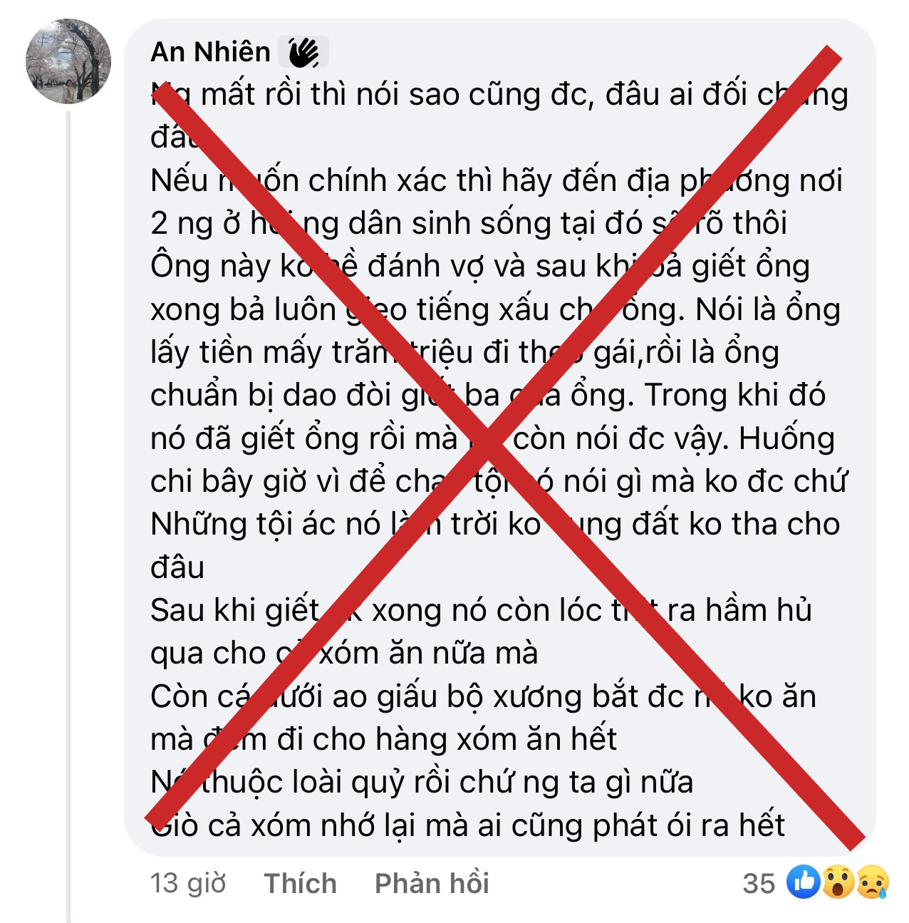 Thông tin &quot;vợ giết chồng róc thịt hầm khổ qua&quot; là không có căn cứ - Ảnh 2.