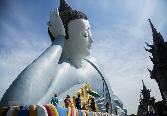 Chùa Khmer có tượng Phật nằm lớn nhất Việt Nam - Ảnh 8.