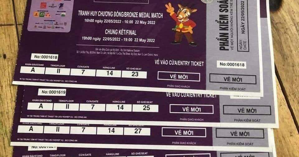 Tickets for the final match of U23 Vietnam – U23 Thailand, the black market “screams” 22 million/pair