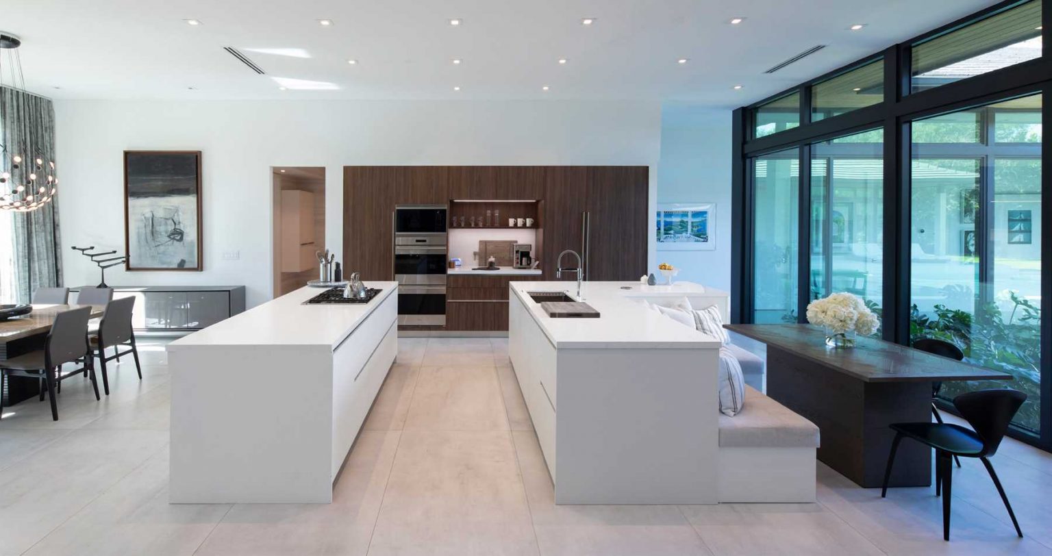 Beautiful house: Design the kitchen island into a relaxing seating area and a comfortable dining area - Photo 2.