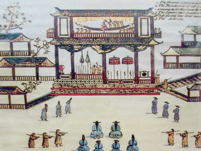 How strong was the eunuch force in Lord Trinh's palace?  - Photo 1.