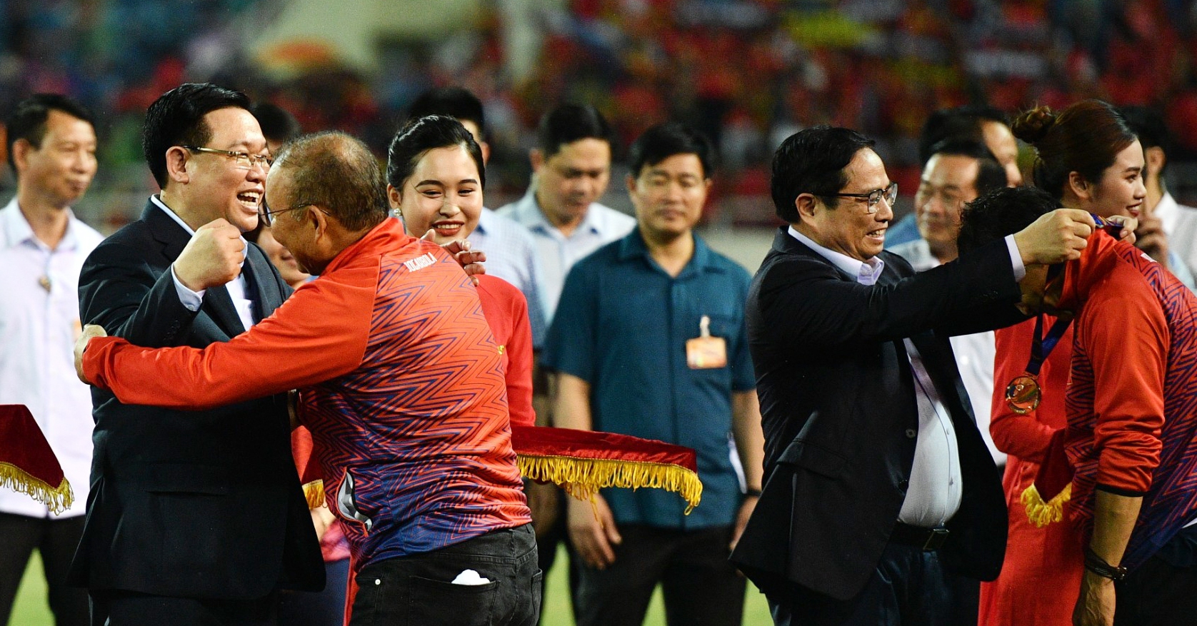 Leaders of the Party and State congratulate U23 Vietnam on winning the 31st SEA Games gold medal