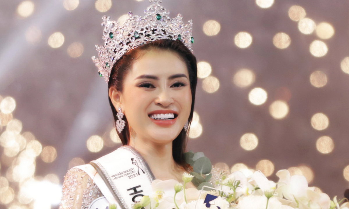 Nhan sắc xinh đẹp, cuốn hút của tân Hoa hậu Du lịch Việt Nam toàn cầu 2021 - Ảnh 1.