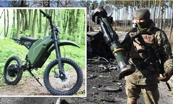 Bất ngờ với chiếc 'xe máy tàng hình' của quân đội Ukraine - Ảnh 1.