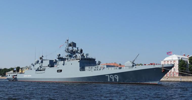 Russia sends the brand new Admiral Makarov frigate to the Black Sea, increasing troops in southeastern Ukraine