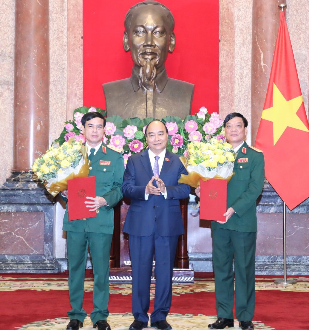 Hai sĩ quan quân đội được phong hàm Thượng tướng - Ảnh 1.