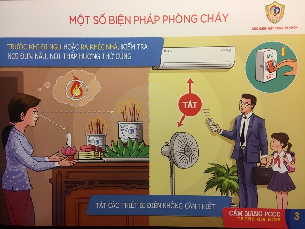 Hoàng Mai Khuyến cáo một số giải pháp an toàn phòng cháy chữa cháu cứu nạ cứu hộ cho trẻ nhỏ - Ảnh 1.