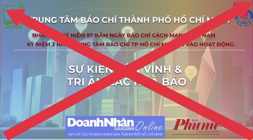 Giả mạo Trung tâm báo chí TP.HCM để gọi tài trợ - Ảnh 1.