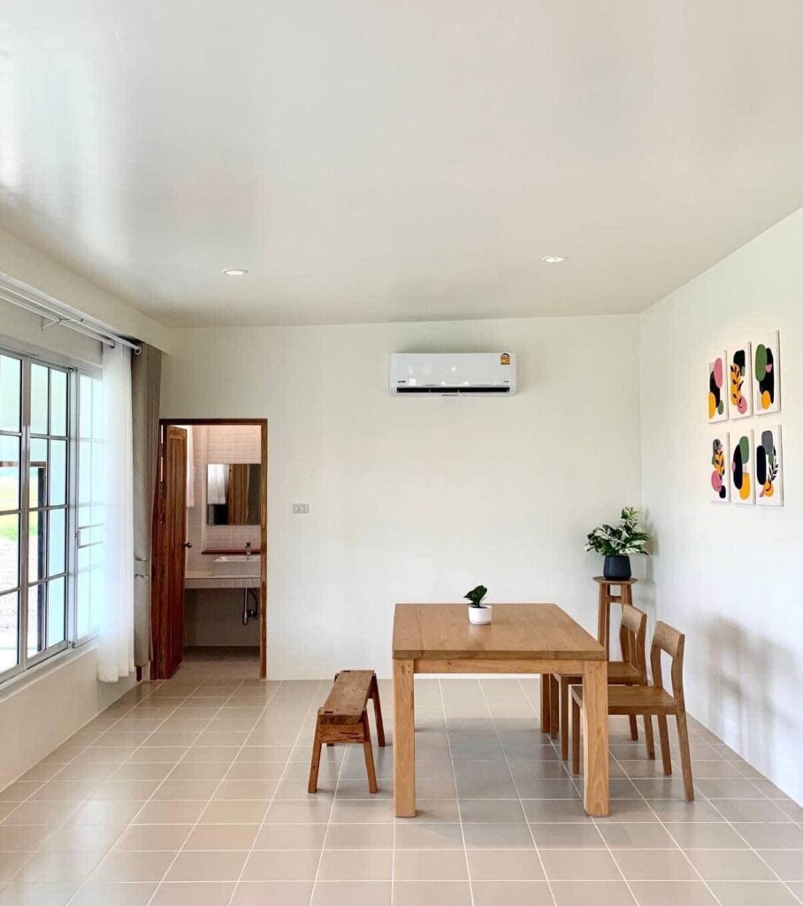 Level 4 house is designed in the minimalist and cute Muji style of homeowners who love village nature - Photo 9.