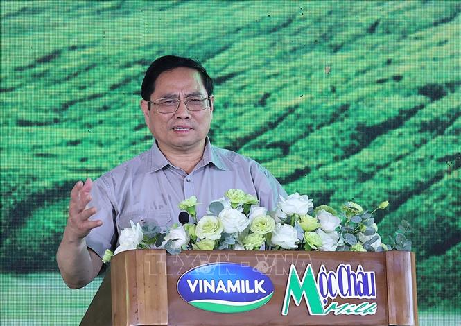 Thủ tướng Phạm Minh Chính dự lễ khởi công tổ hợp “Thiên đường sữa Mộc Châu” - Ảnh 4.