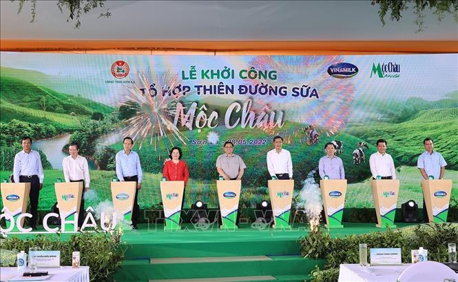 Thủ tướng Phạm Minh Chính dự lễ khởi công tổ hợp “Thiên đường sữa Mộc Châu” - Ảnh 5.