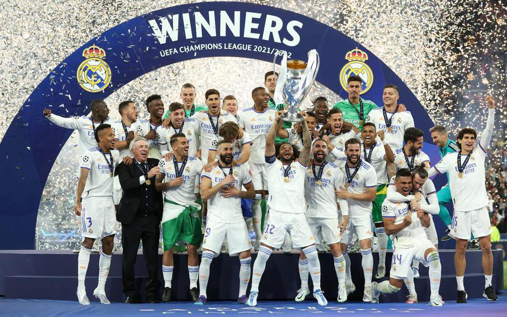 A series of photos of Real crowned the Champions League title 2021-2022