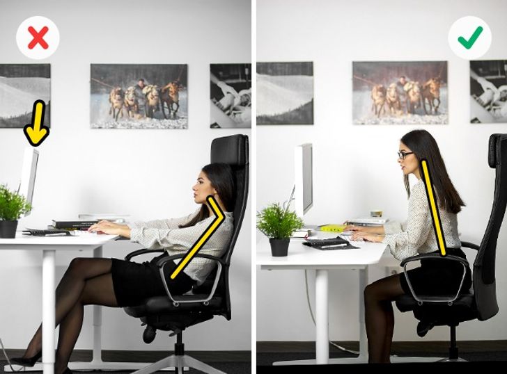 6 tư thế ngồi đúng cách giúp dân văn phòng tránh đau mỏi đầu, vai, gáy - Ảnh 4.