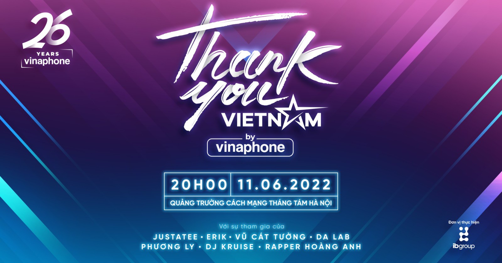 Music Festival “Thank you, Vietnam”, gathering “terrible” stars