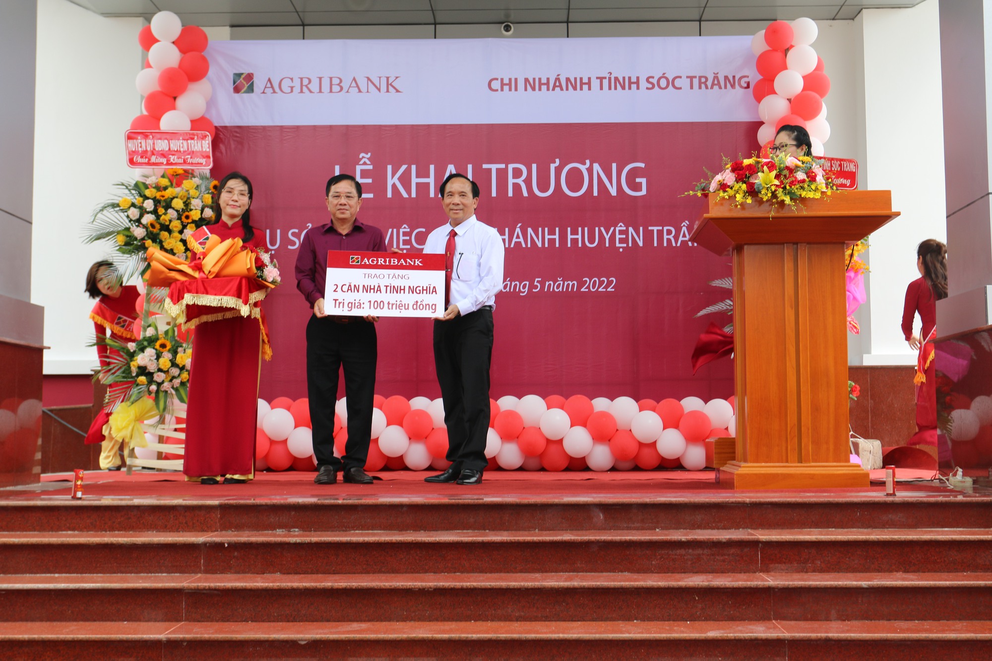 Khánh thành trụ sở làm việc Agribank Chi nhánh huyện Trần Đề, tỉnh Sóc Trăng - Ảnh 3.