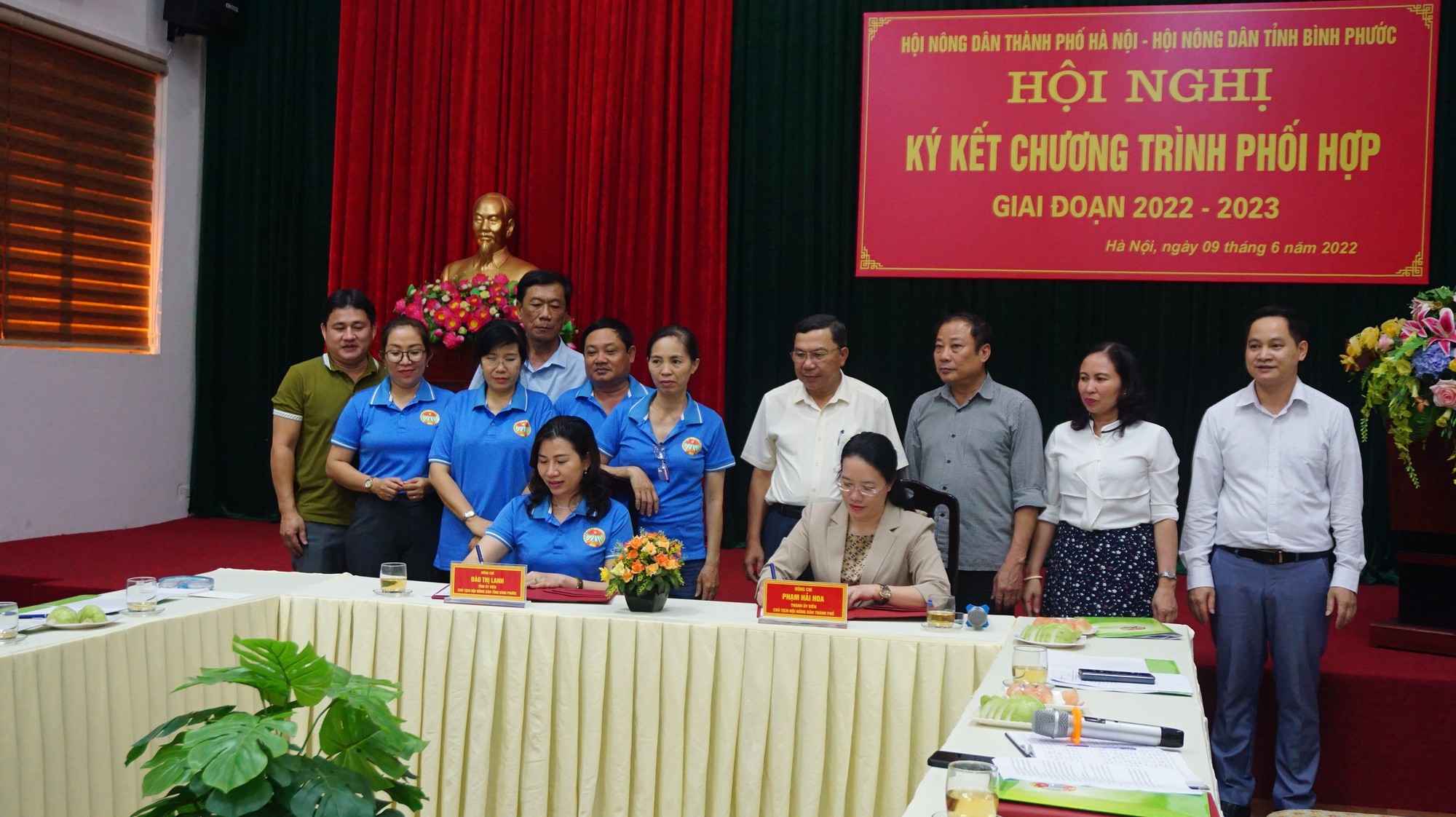 Hội Nông dân TP Hà Nội và Hội Nông dân tỉnh Bình Phước ký kết hợp tác - Ảnh 1.