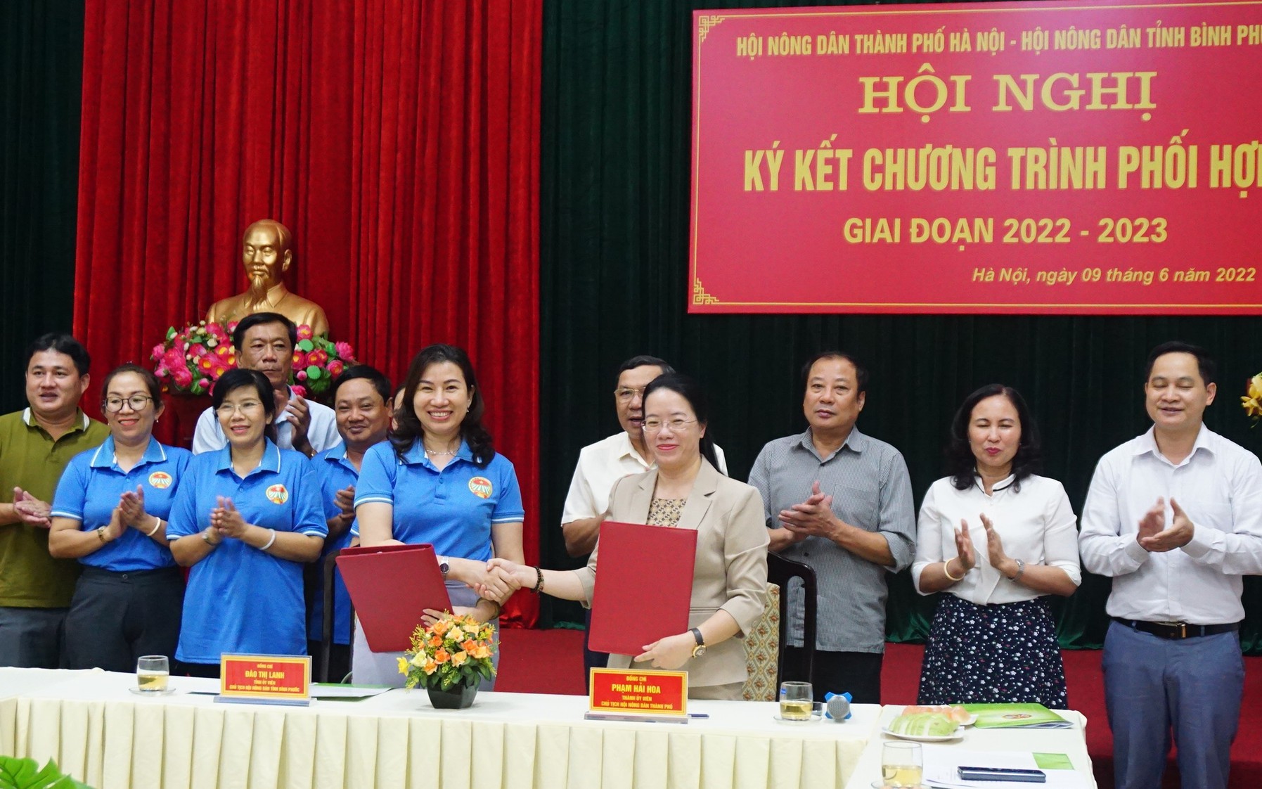 Hội Nông dân TP Hà Nội ký kết hợp tác với Hội Nông dân tỉnh Bình Phước