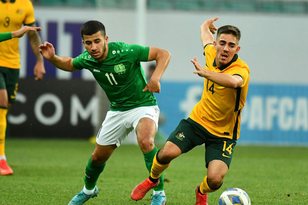 Thắng tối thiểu trước U23 Turkmenistan, U23 Australia giành vé vào bán kết - Ảnh 1.