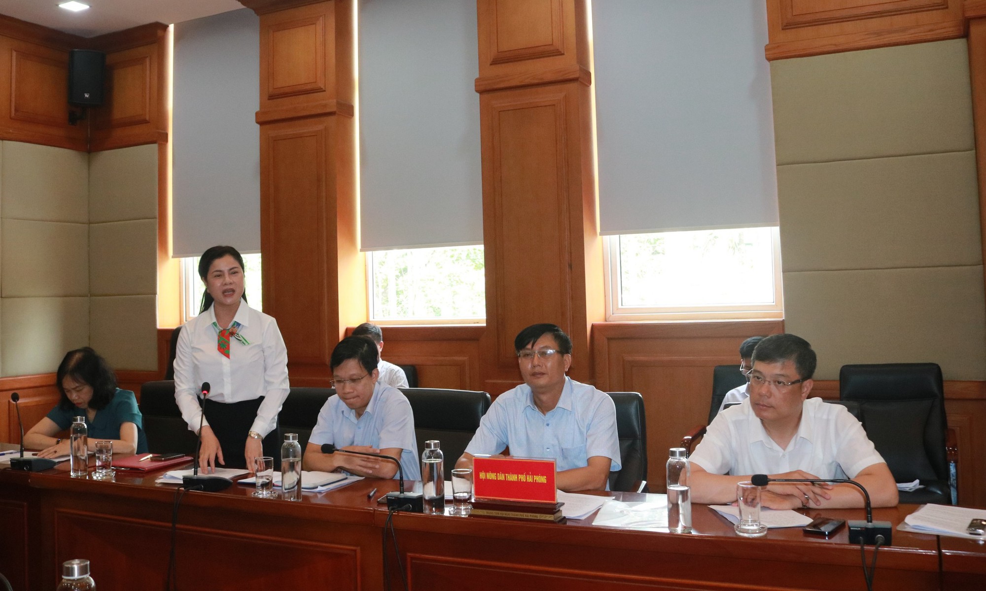 Phó Chủ tịch Hội NDVN Bùi Thị Thơm làm việc với Hải Phòng về tổ chức Hội thi Nhà nông đua tài toàn quốc- Ảnh 3.