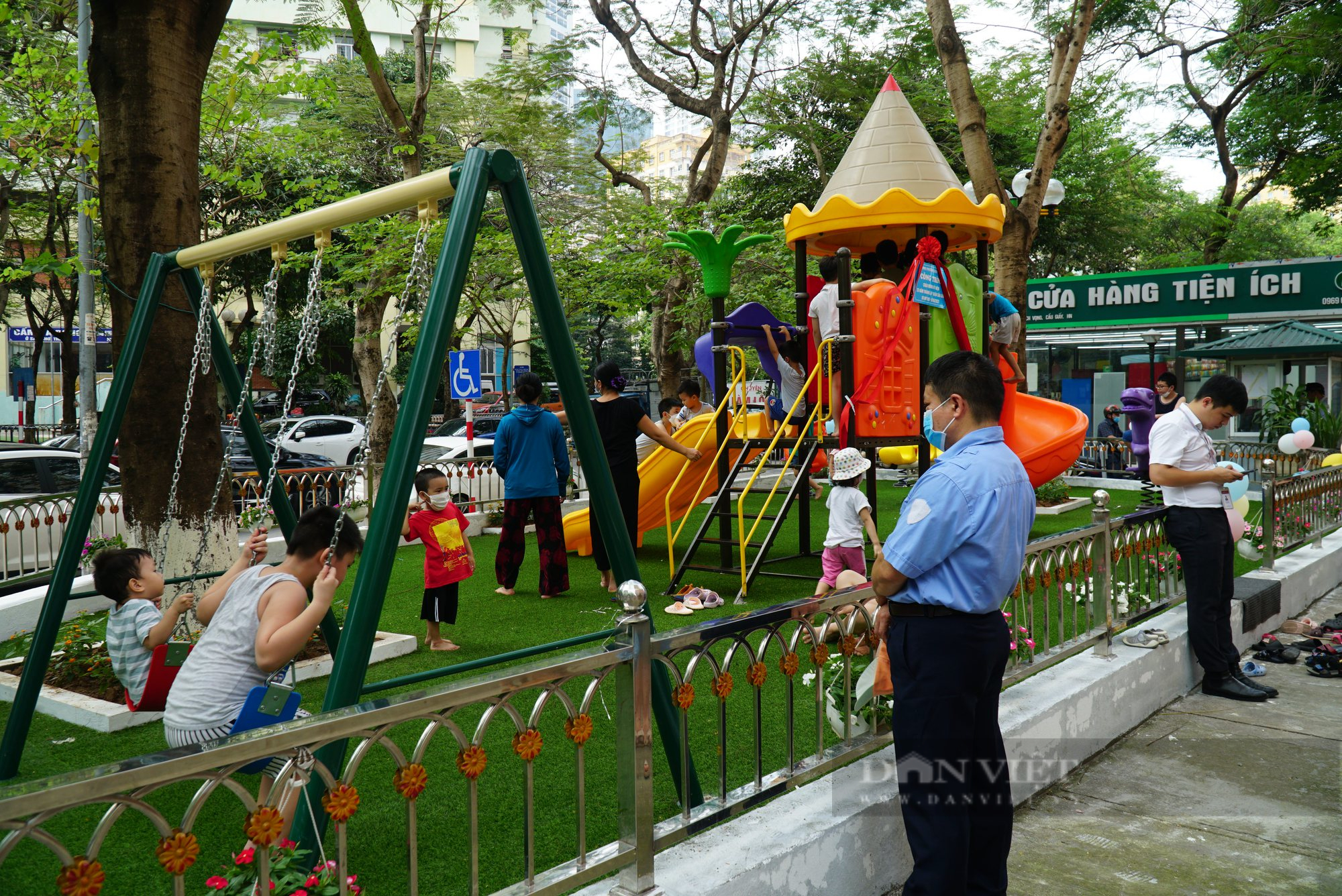 Cầu Giấy: Thêm khu vui chơi và thể dục thể thao cho trẻ em vào dịp nghỉ hè - Ảnh 3.